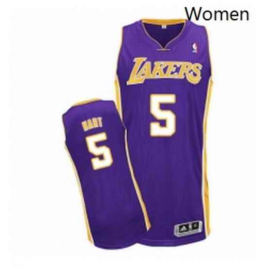 Womens Adidas Los Angeles Lakers 5 Josh Hart Authentic Purple Road NBA Jersey